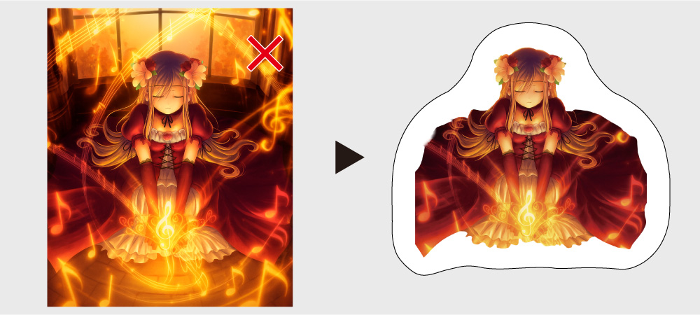 フリーカット イラスト説明