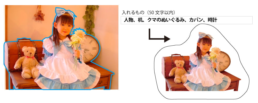 フリーカット 作成指示