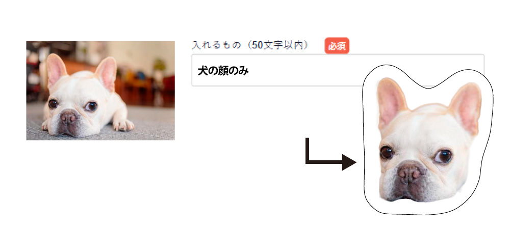 フリーカット 作成指示