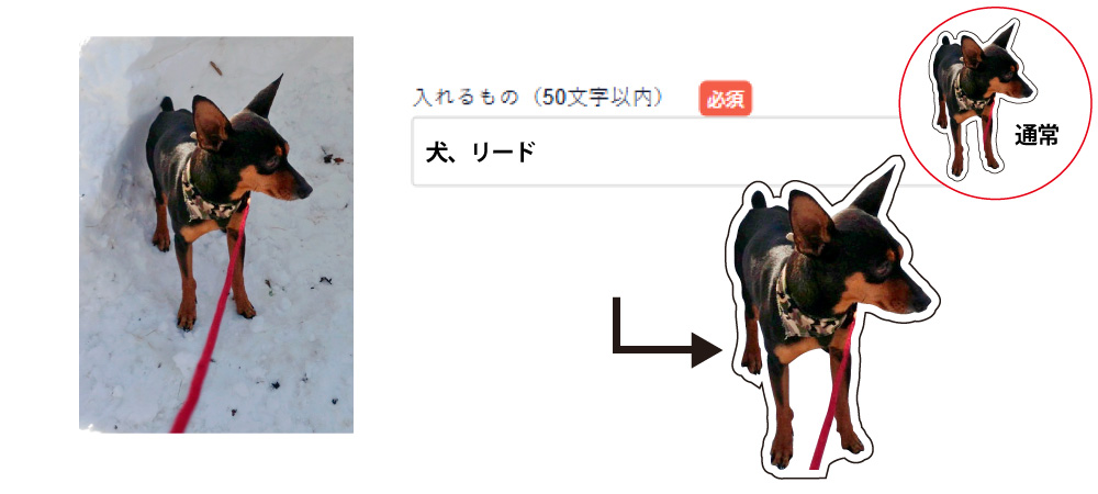フリーカット 作成指示