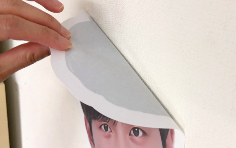 貼って剥がせる再剥離シール