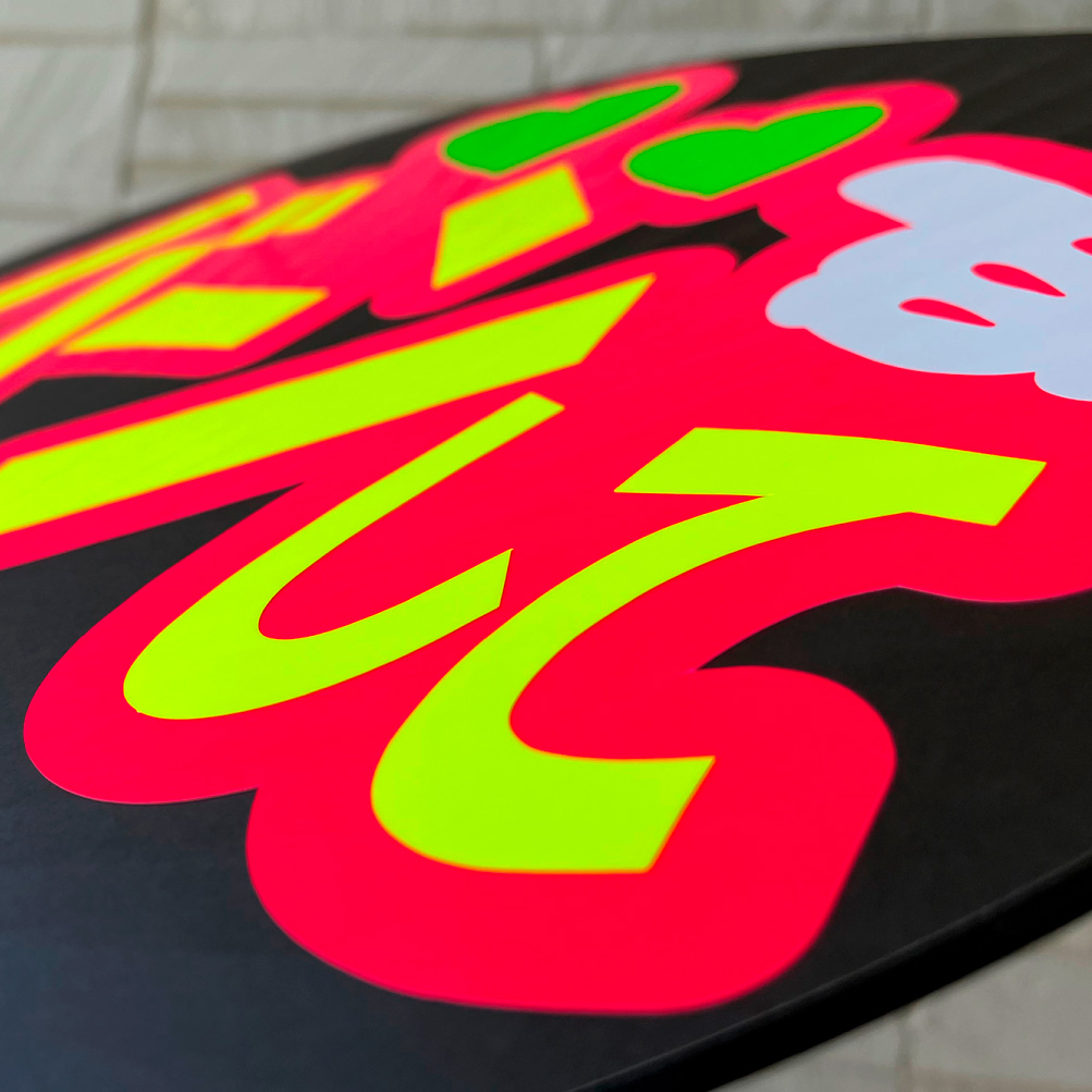 シール文字 うちわ