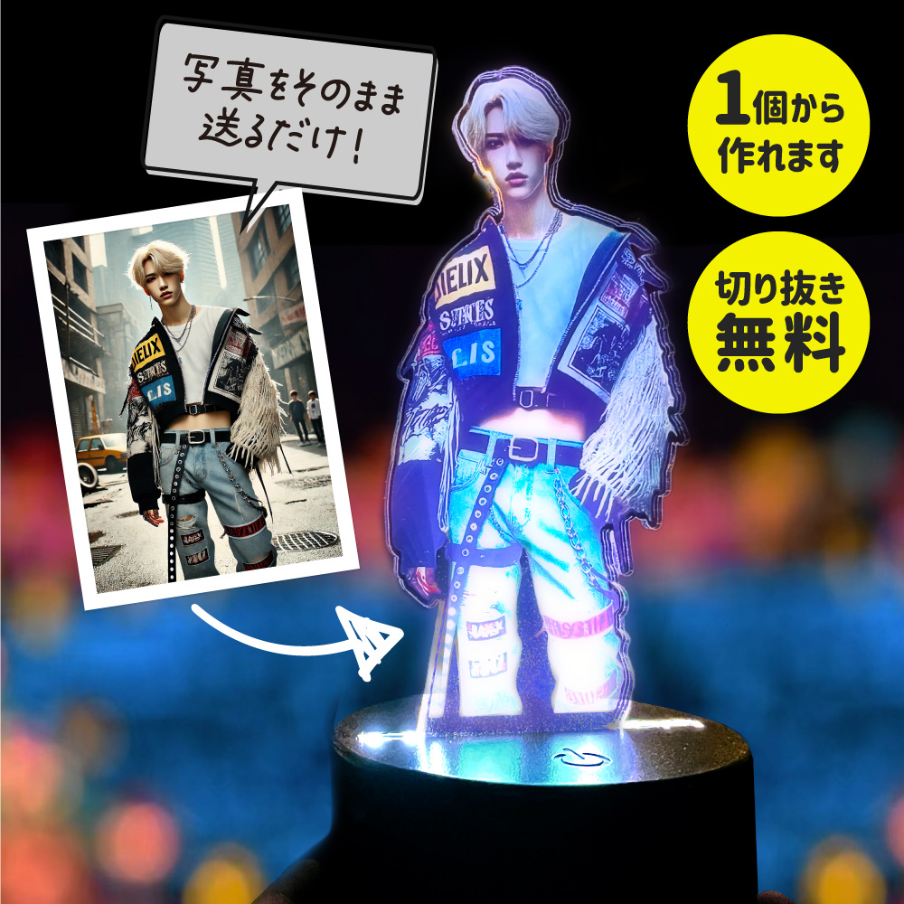 ライトアップ アクリル スタンド 説明