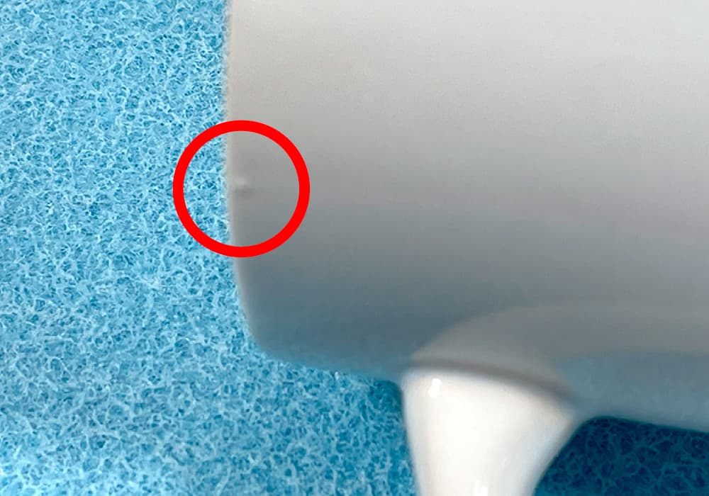 軽度な傷・くぼみ