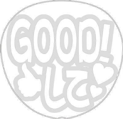 メッセージ型紙