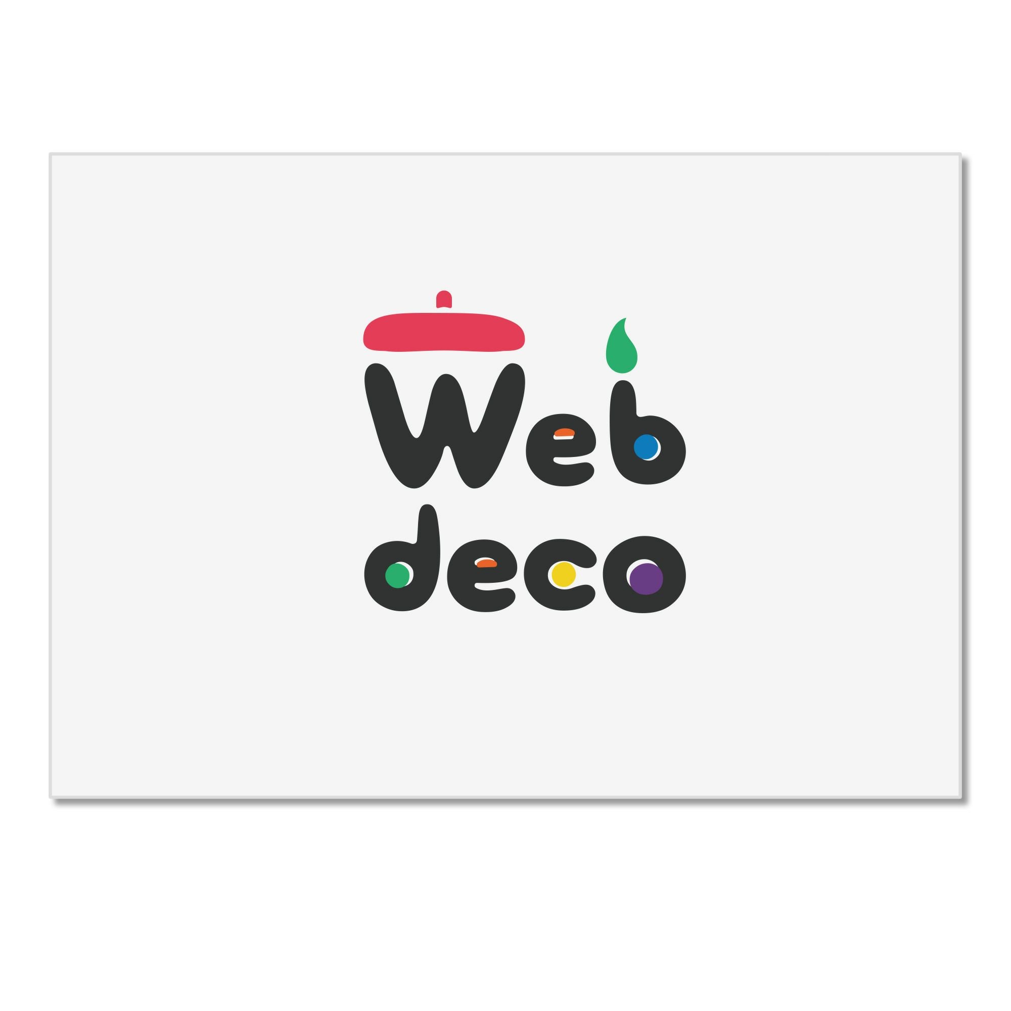 Web deco ネームプレート【アクリル 長方形 50×82 】単品 ウェブデコ