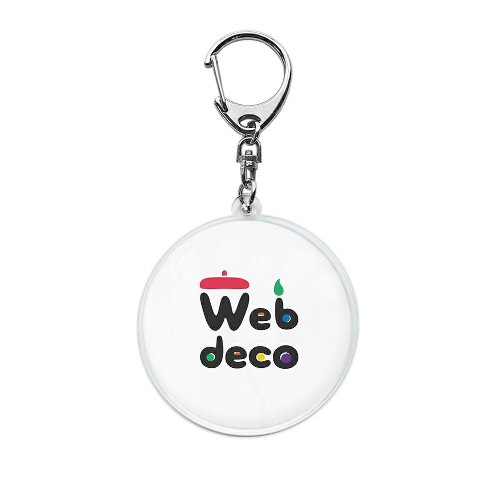 Web deco アクリル キーホルダー 【うちわ型】【 4個セット