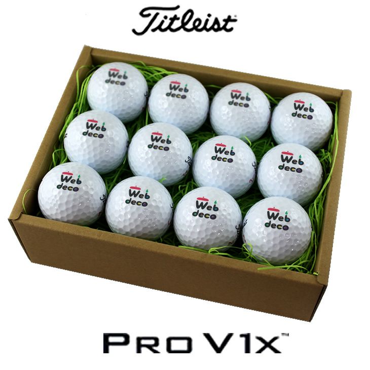 Web deco ゴルフボール 【□12個入り】【□ Titleist PRO V1x 】【〇3