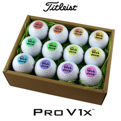 Web deco ゴルフボール 【□12個入り】【□ Titleist PRO V1x 】【〇3 