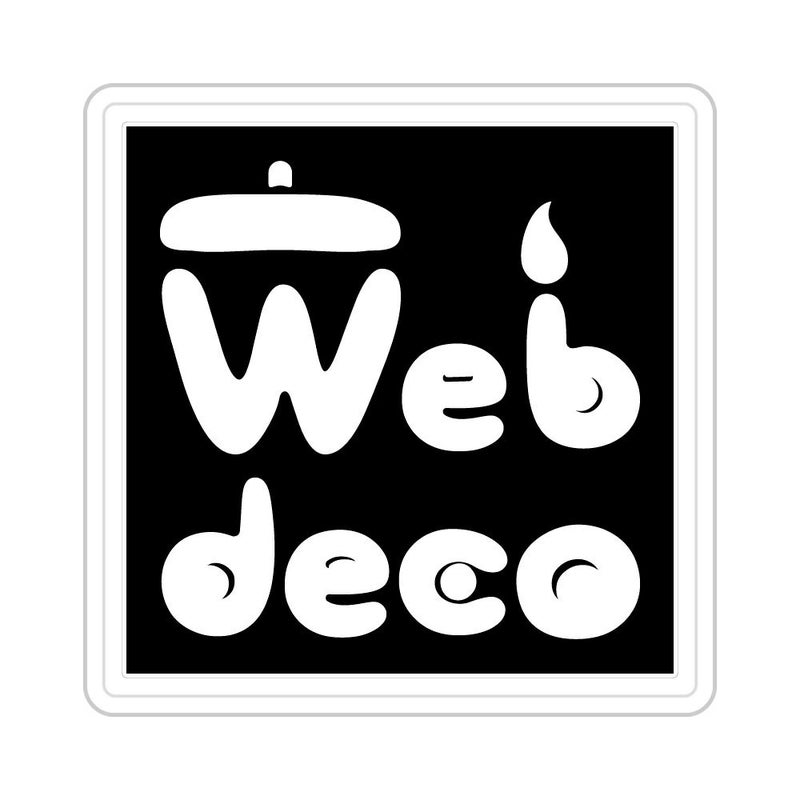 Web deco スタンプ 浸透印 50×50mm【5050】